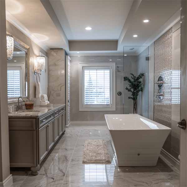 A fancy bathroom remodeling in Dublin, Ohio